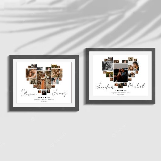 JUBILEUM HART COLLAGE POSTER EN PRINT