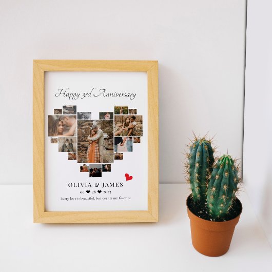 JUBILEUM HART COLLAGE POSTER EN PRINT