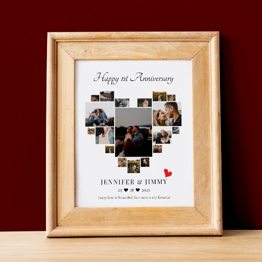 JUBILEUM HART COLLAGE POSTER EN PRINT