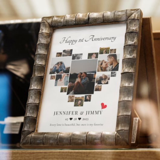 JUBILEUM HART COLLAGE POSTER EN PRINT