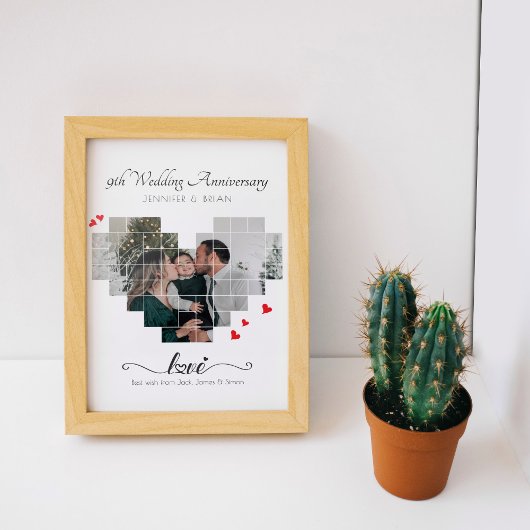 JUBILEUM HART COLLAGE POSTER EN PRINT