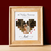 JUBILEUM HART COLLAGE POSTER EN PRINT