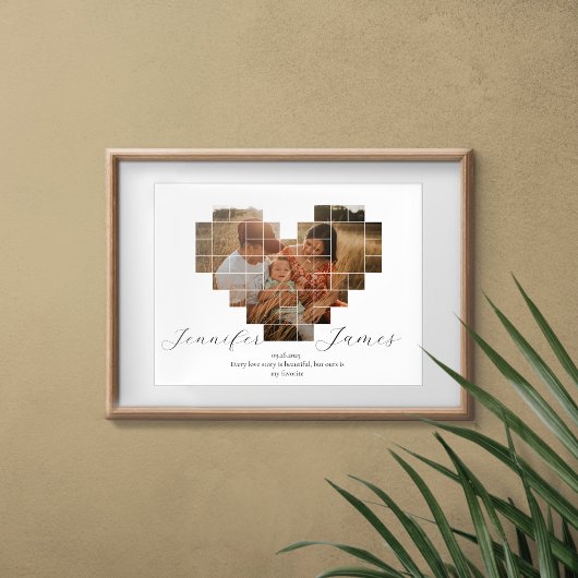 JUBILEUM HART COLLAGE POSTER EN PRINT