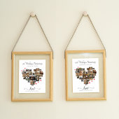 JUBILEUM HART COLLAGE POSTER EN PRINT