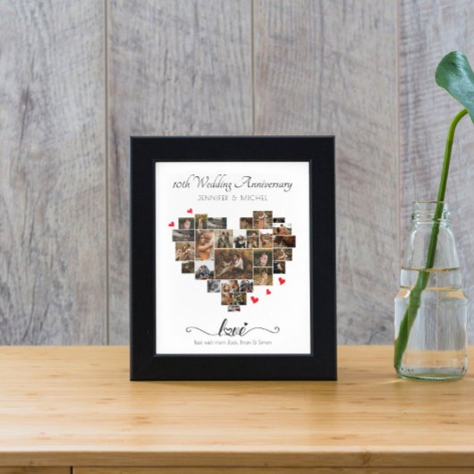 JUBILEUM HART COLLAGE POSTER EN PRINT