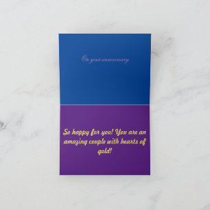 Jubileum hart van goud kaart