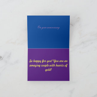 Jubileum hart van goud kaart