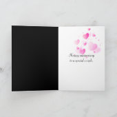 Jubileum hartbellen op zwart kaart (Binnen)