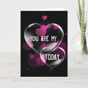 Jubileum hartbellen op zwart kaart