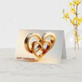 Jubileum Harten en het Infinity Symbool Kaart (Gele Bloem)