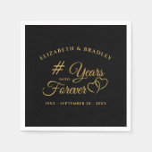 Jubileum Harten Jaren tot in eeuwigheid Servet (Voorkant)