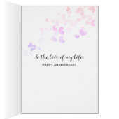 Jubileum Harten met liefdescitaat (Binnen (Rechts))