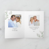 Jubileum Heart Shaped Photo Collage Greenery Kaart (Binnen)