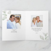 Jubileum Heart Shaped Photo Collage Greenery Kaart (Binnen)