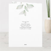 Jubileum Heart Shaped Photo Collage Greenery Kaart (Achterkant)