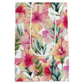 Jubileum Hibiscus Garden Medium Cadeauzakje (Achterkant)