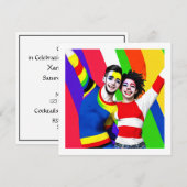 Jubileum homokoppel kaart (Voorkant / Achterkant)