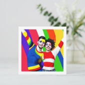 Jubileum homokoppel kaart (Staand voorkant)