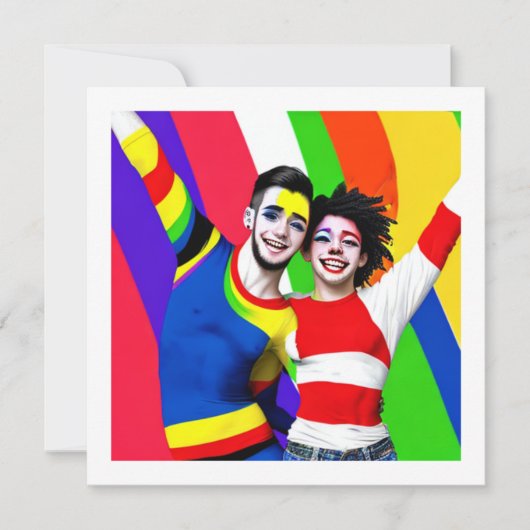 Jubileum homokoppel kaart (Voorkant)