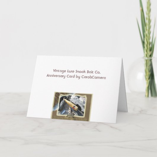 Jubileum Honey Grote Snook  Lure Kaart (Achterkant)