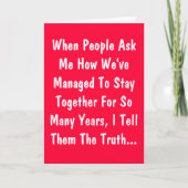 Jubileum Humor Card Kaart (Voorkant)