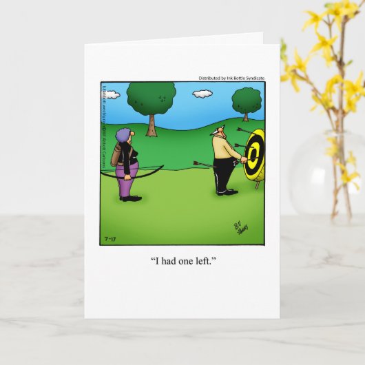 Jubileum Humor Kaart voor vun. (Gele Bloem)