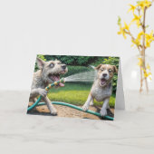 Jubileum Humor met slang Kaart (Gele Bloem)