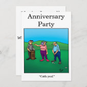 Jubileum Humor Partij Uitnodigingen "Spectickles" (Voorkant / Achterkant)