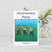 Jubileum Humor Partij Uitnodigingen "Spectickles" (Staand voorkant)