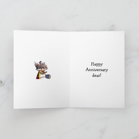 Jubileum Humor Wenskaart Kaart (Binnen)