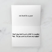 Jubileum Humor Wenskaart Kaart (Binnen)