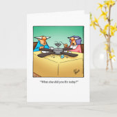 Jubileum Humor Wenskaart "Spectickles" Kaart (Gele Bloem)