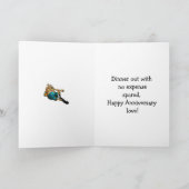 Jubileum Humor Wenskaart voor haar Kaart (Binnen)