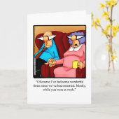 Jubileum Humor Wenskaart voor hem Kaart (Gele Bloem)