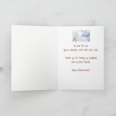 Jubileum Husband en vriend Kardinaal Bird Kaart (Binnen)