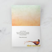 Jubileum Husband Friend Pheasant Game Bird Kaart (Binnen)