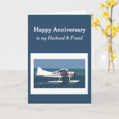 Jubileum Husband Friend Small Struik Plane Kaart (Gele Bloem)