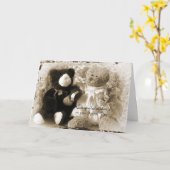 Jubileum-huwelijk - draag en Pluche Kaart (Gele Bloem)