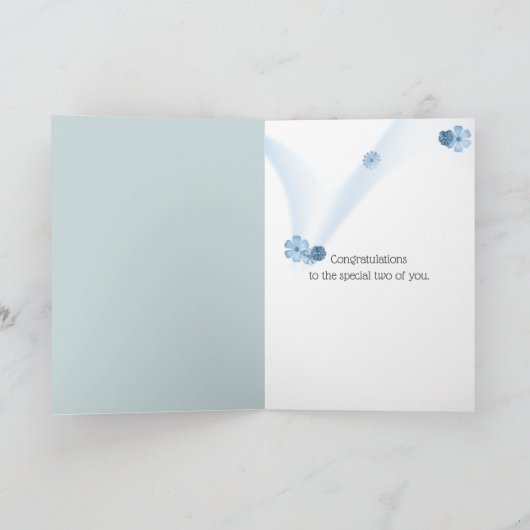 Jubileum Hydrangea Boeket Kaart (Binnen)