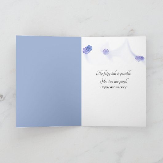 Jubileum Hydrangea mand boeket Kaart (Binnen)