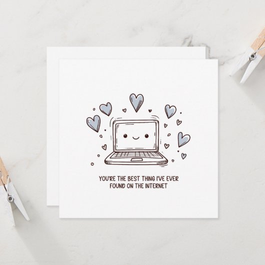 Jubileum Internet Liefde Kaart (Voorkant / Achterkant in situ)
