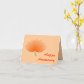 Jubileum Japanse Lotus Kaart - Aanpassen! (Gele Bloem)