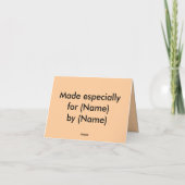 Jubileum Japanse Lotus Kaart - Aanpassen! (Achterkant)