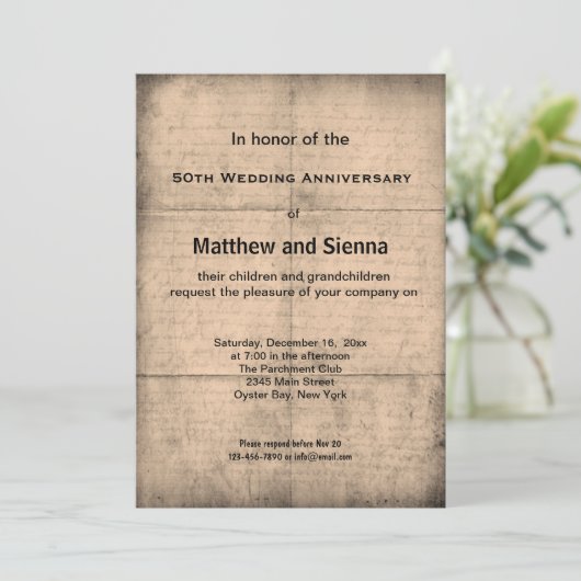 Jubileum Kaart (Staand voorkant)