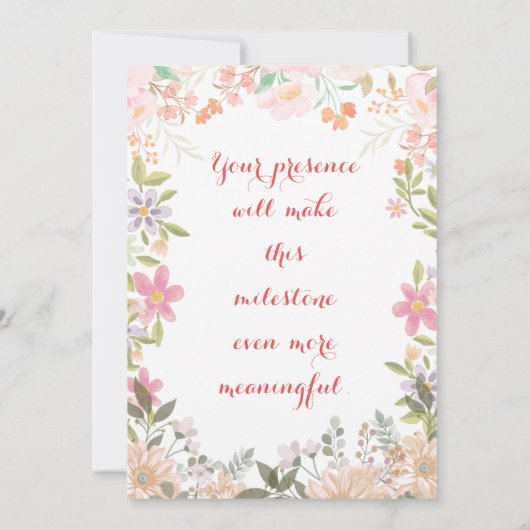 Jubileum Kaart (Achterkant)