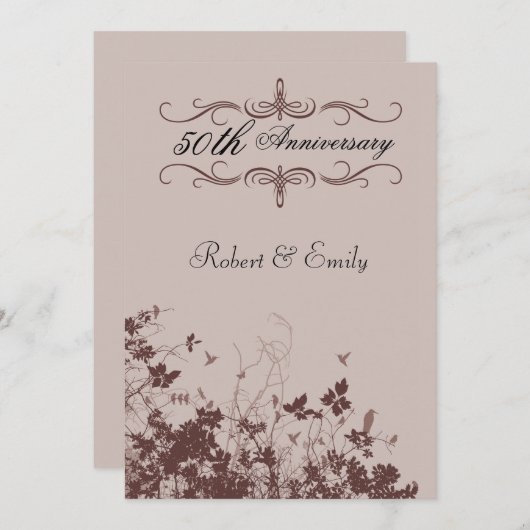 Jubileum Kaart (Voorkant / Achterkant)