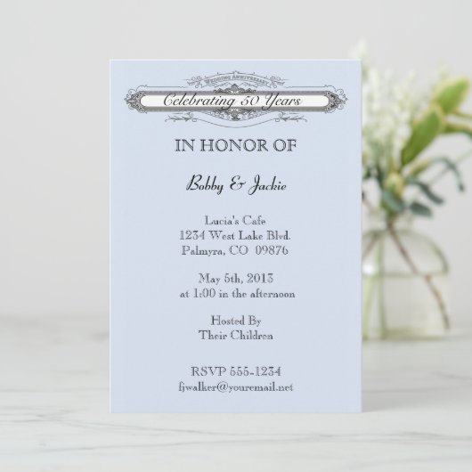 Jubileum Kaart (Staand voorkant)