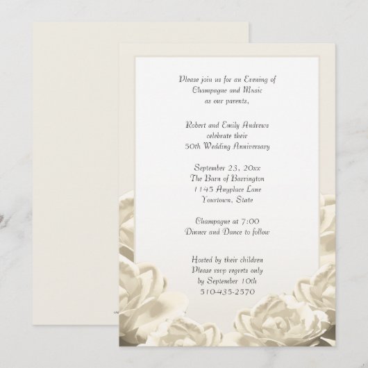 Jubileum Kaart (Voorkant / Achterkant)