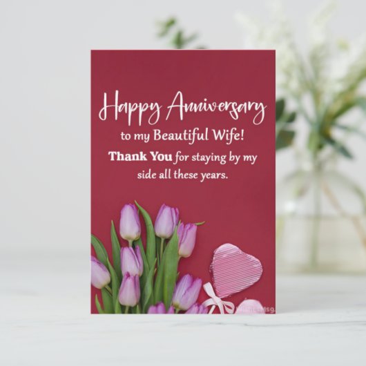 Jubileum-kaart (Staand voorkant)