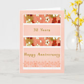 Jubileum Kaart 32e jaar (Gele Bloem)